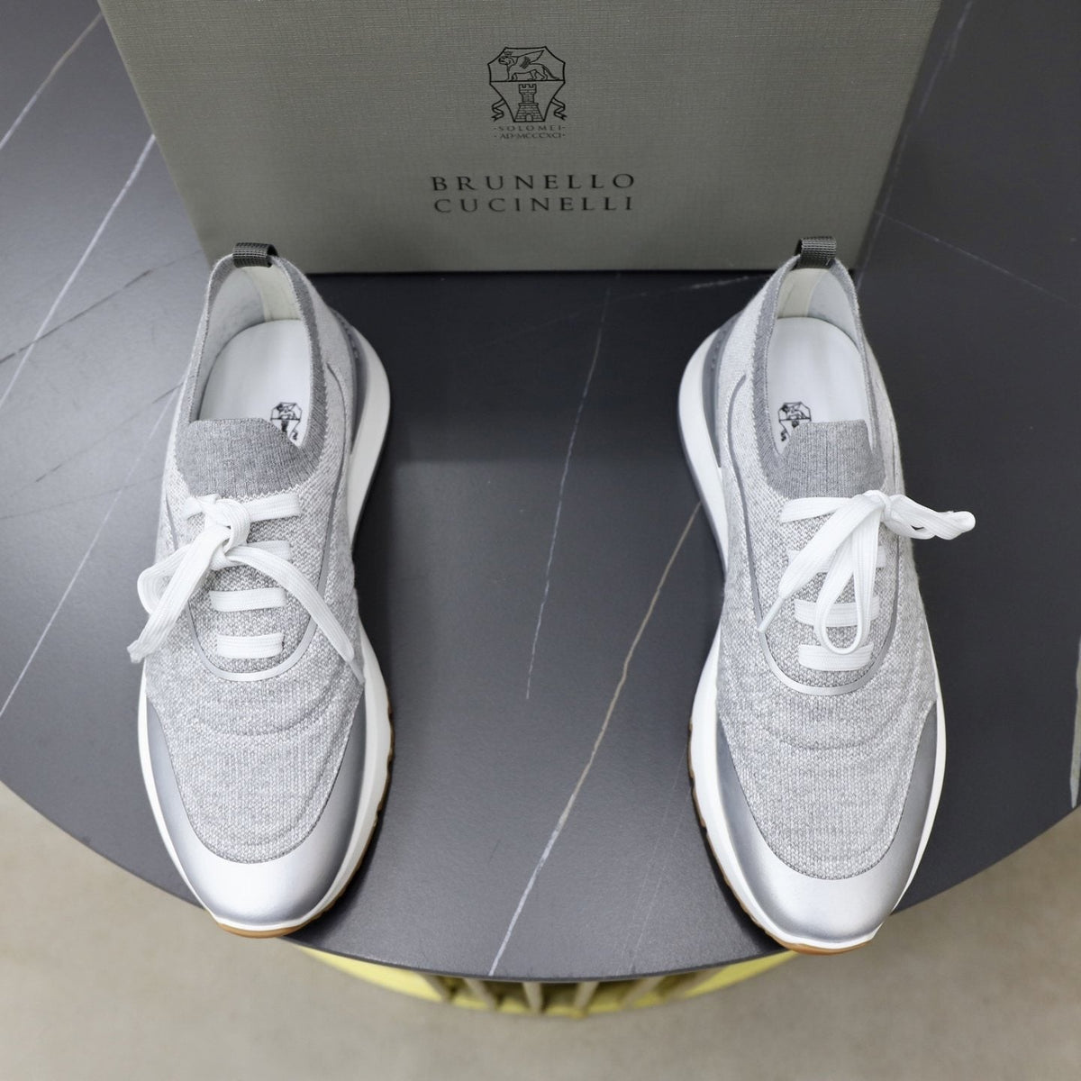 Brunello Cucinelli Low-Top Lace-Up Sneakers — front
