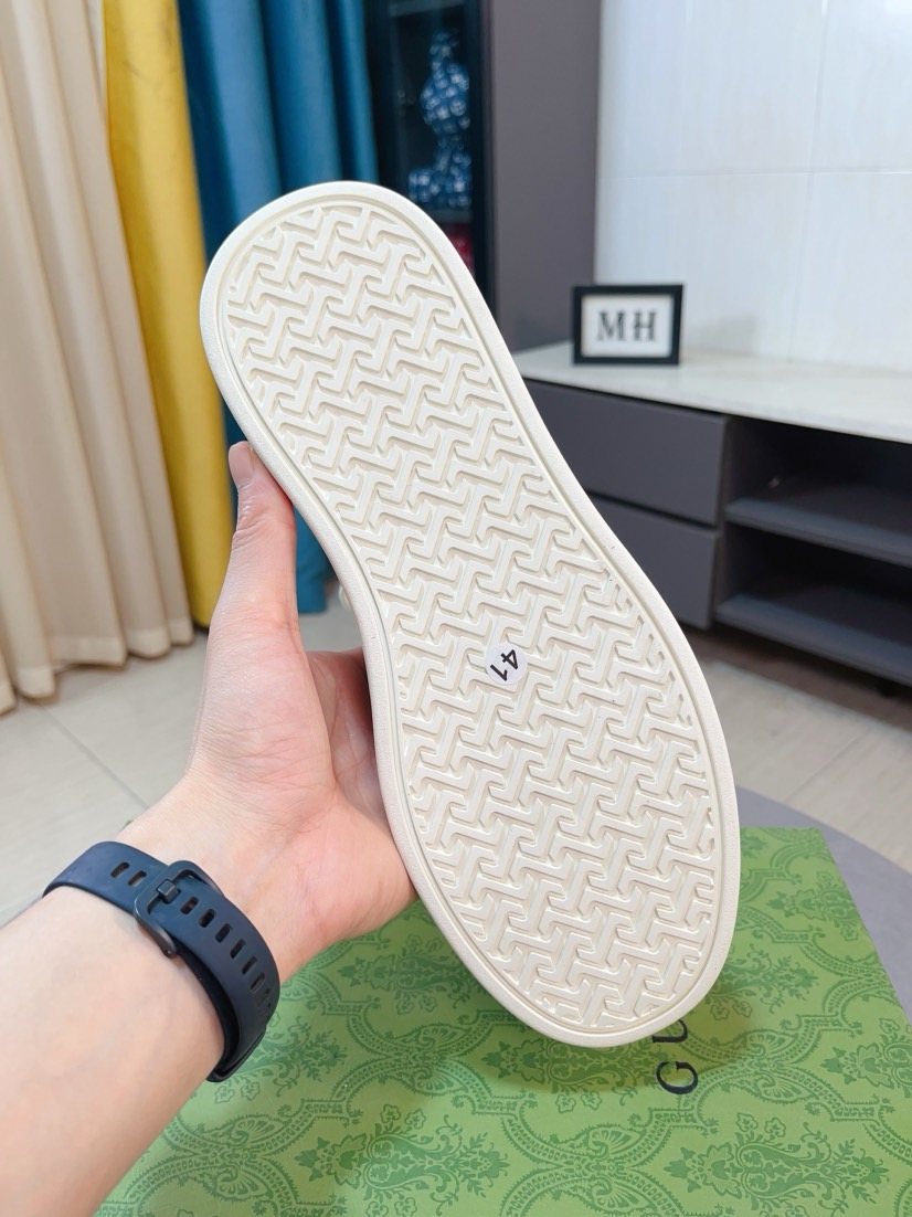 Gucci Embossed Low-Top Sneakers — back