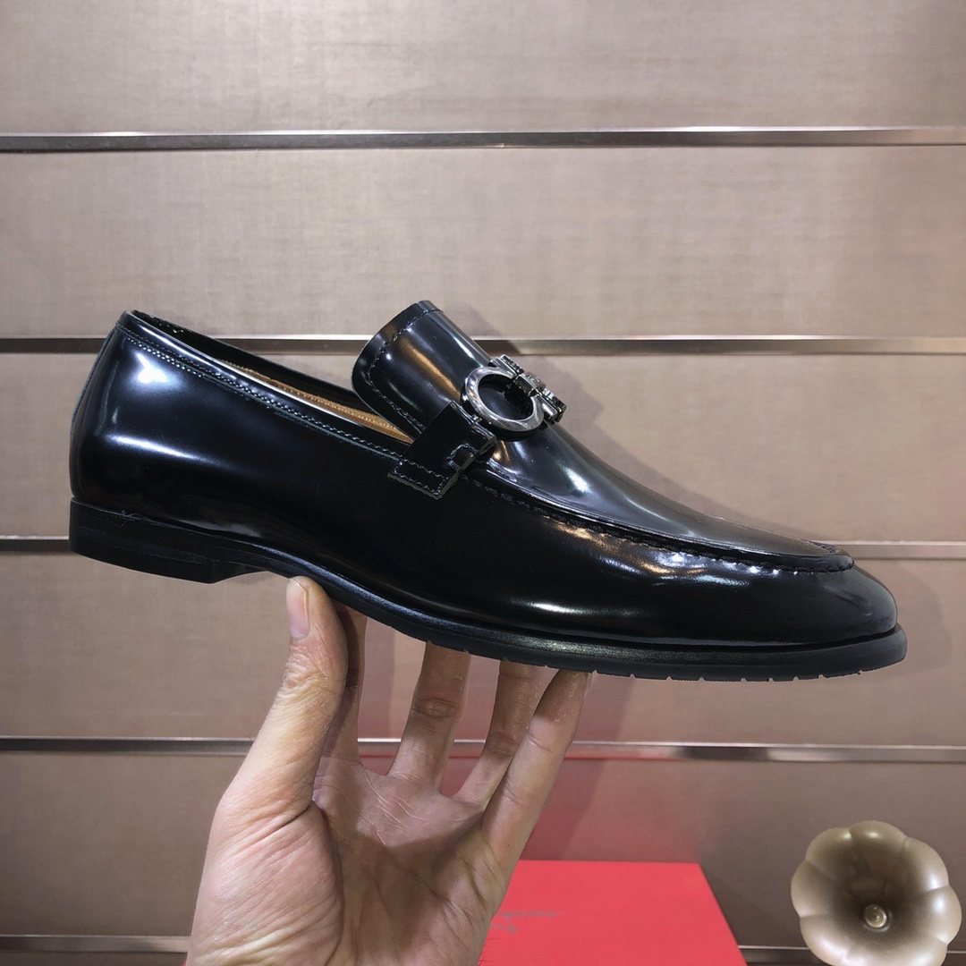 Ferragamo Metal Ring Loafers — model