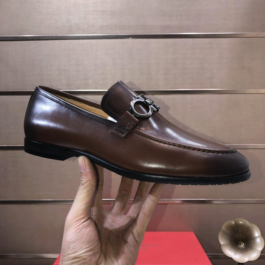 Ferragamo Metal Ring Loafers — detail