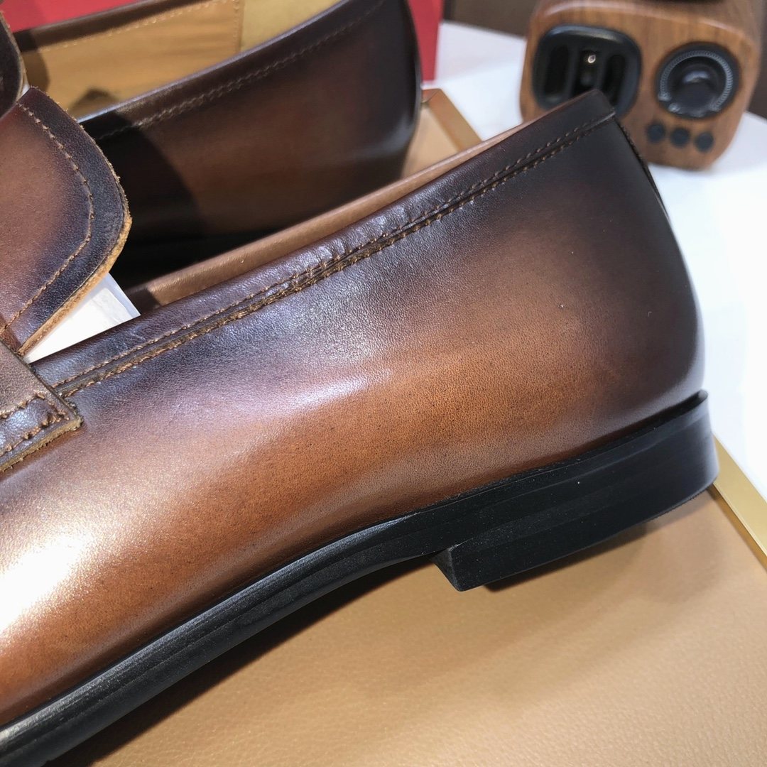 Ferragamo Metal Ring Loafers — detail