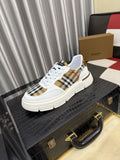Burberry Plaid Panel Sneakers — hero