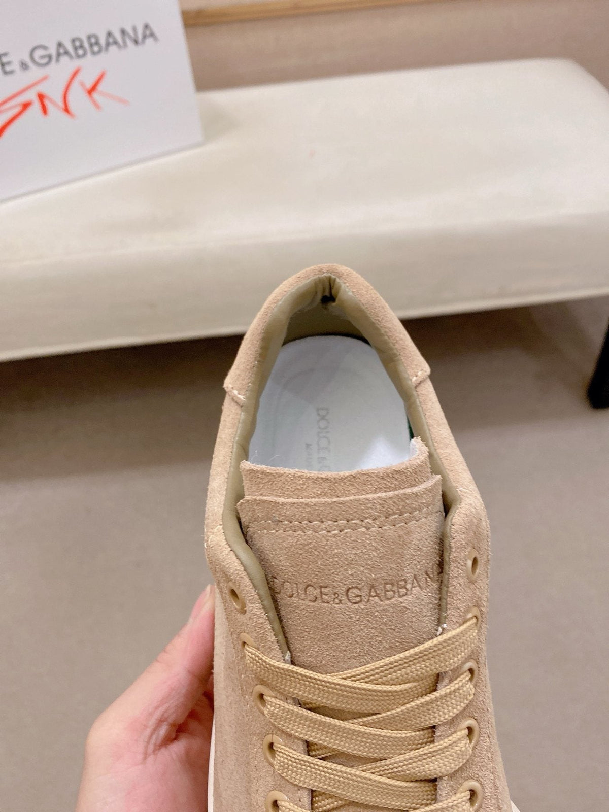 Dolce & Gabbana Low-Top Lace-Up Sneakers — front