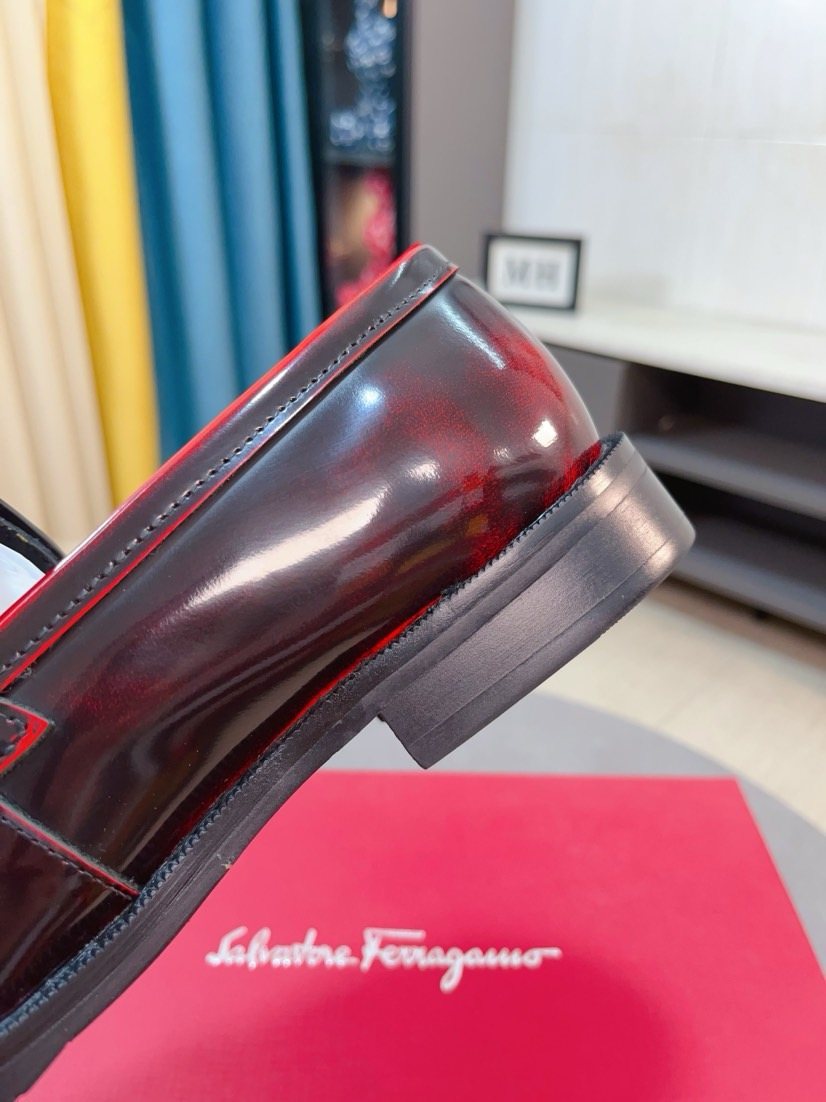Ferragamo Men's Bit Loafers — back