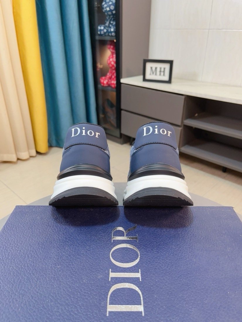 Dior Patterned Low-Top Sneakers — back