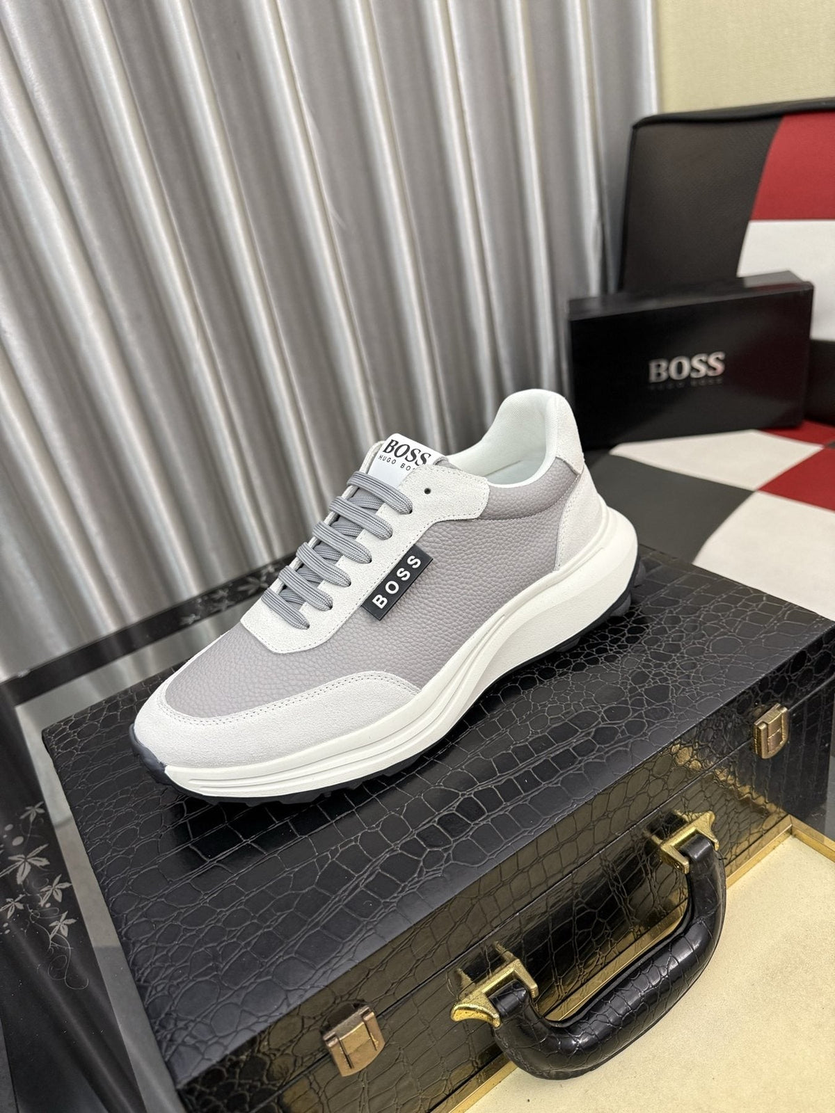 BOSS Panel Low-Top Sneakers — front
