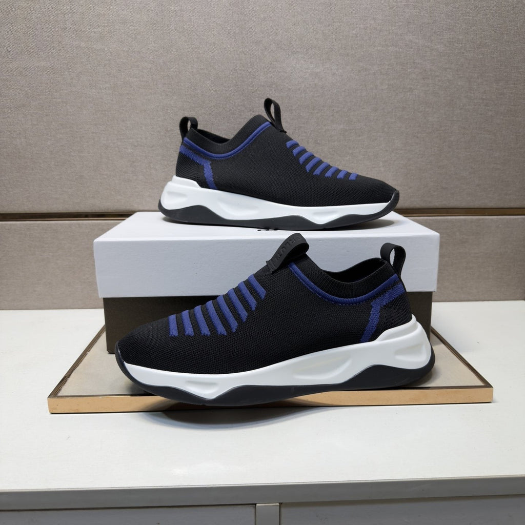 Berluti Ribbed Slip-On Sneakers — side