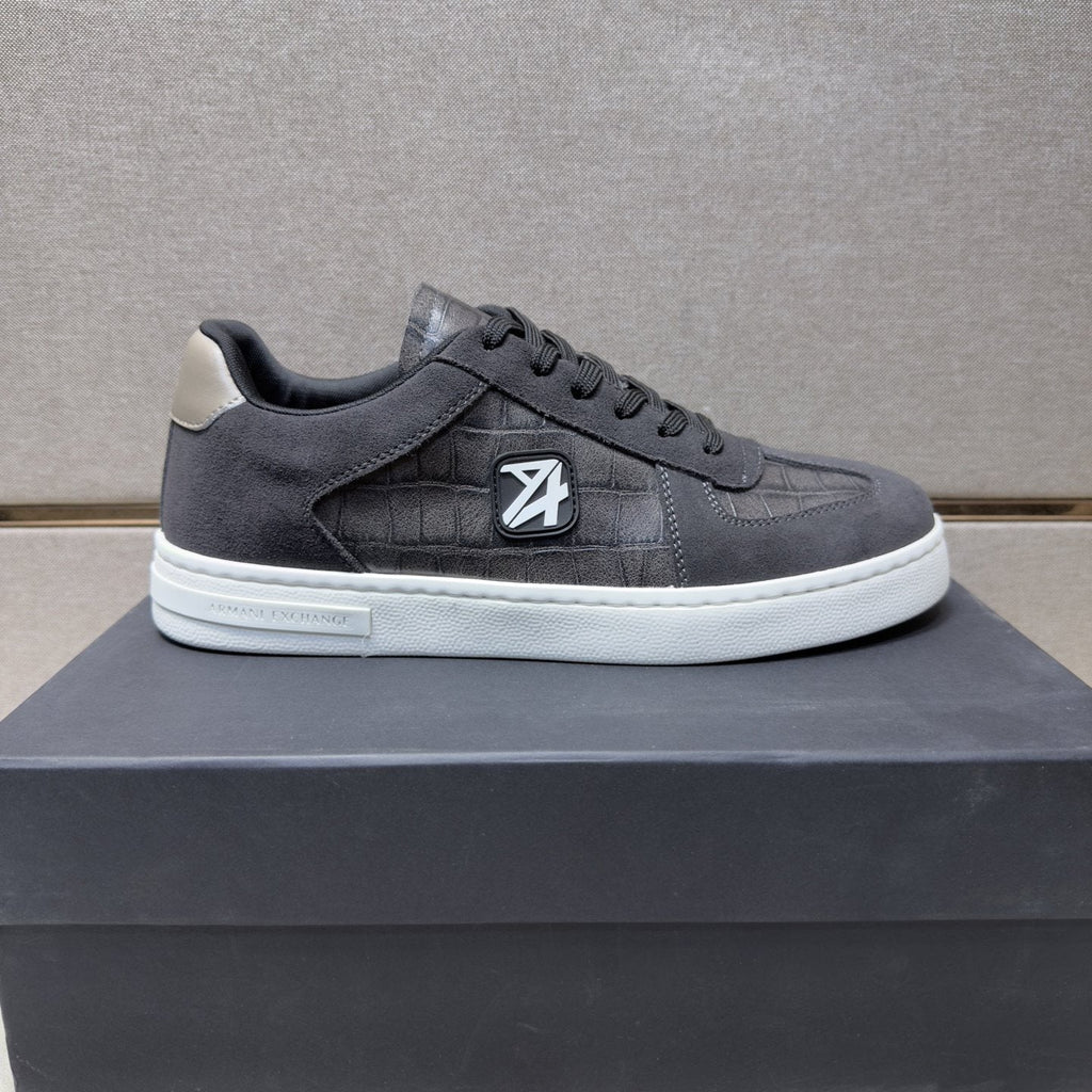 Armani Exchange Paneled Low-Top Sneakers — side