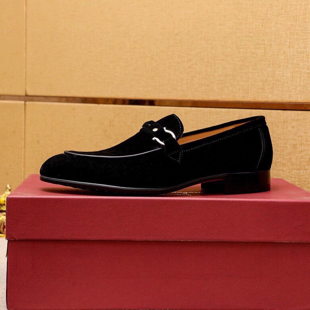 Ferragamo Metal-Accent Loafers — side