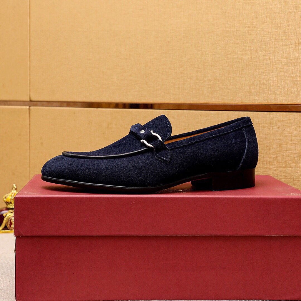 Ferragamo Metal-Accent Loafers — side