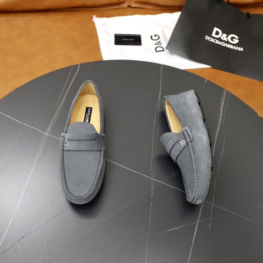 Dolce & Gabbana Moc-Toe Loafers — side