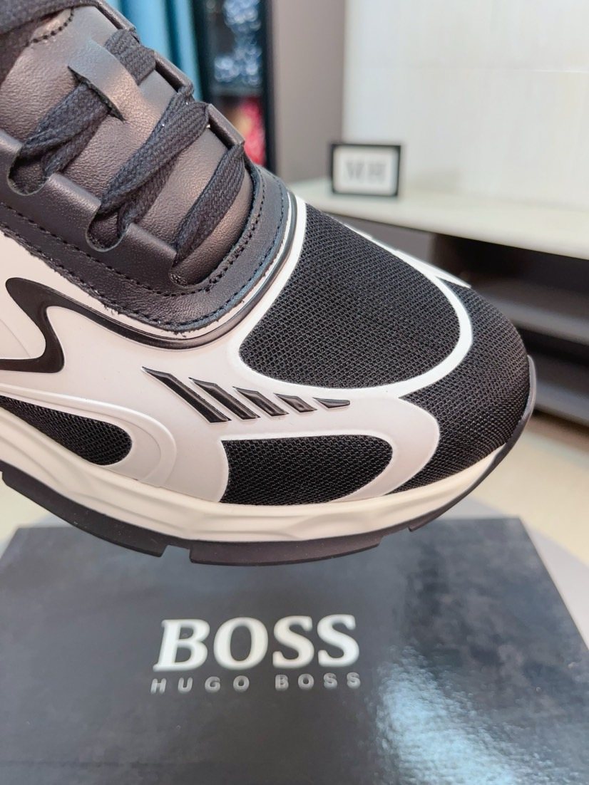 BOSS Mesh Panel Athletic Sneakers — detail