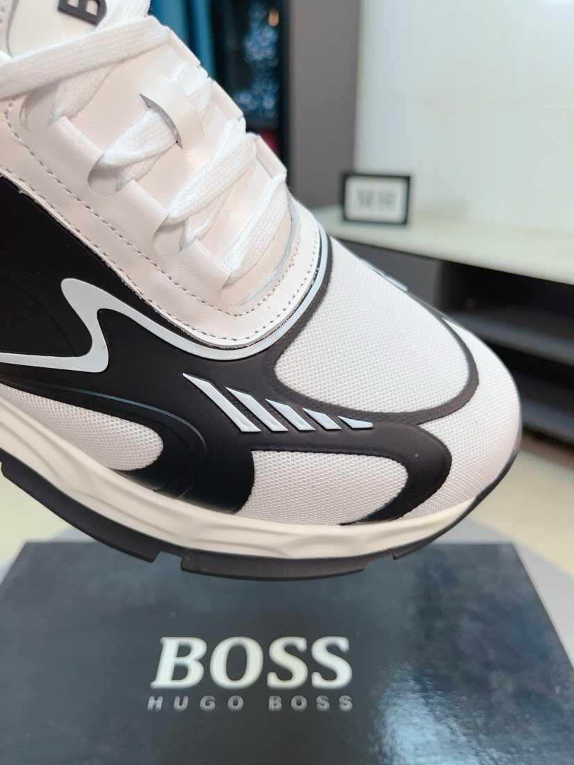 BOSS Mesh Panel Athletic Sneakers — detail