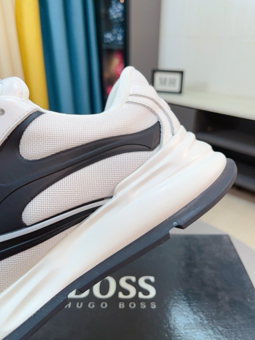 BOSS Mesh Panel Athletic Sneakers — detail