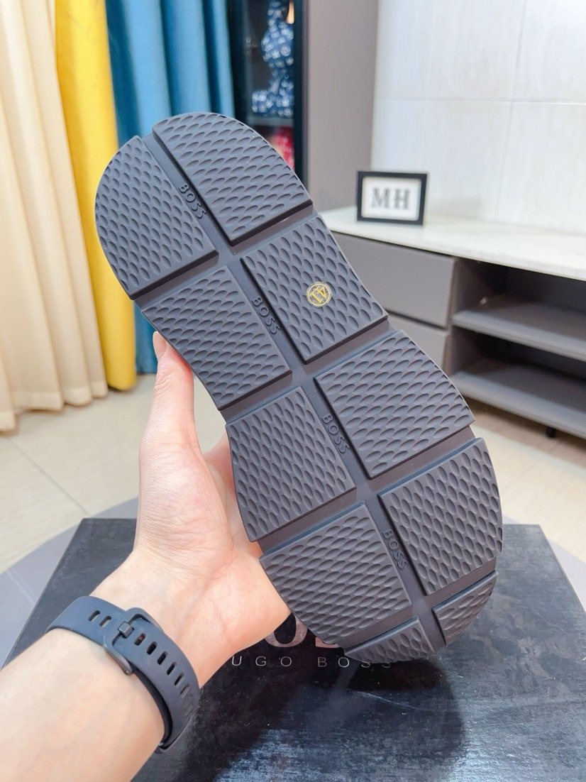 BOSS Mesh Panel Athletic Sneakers — detail