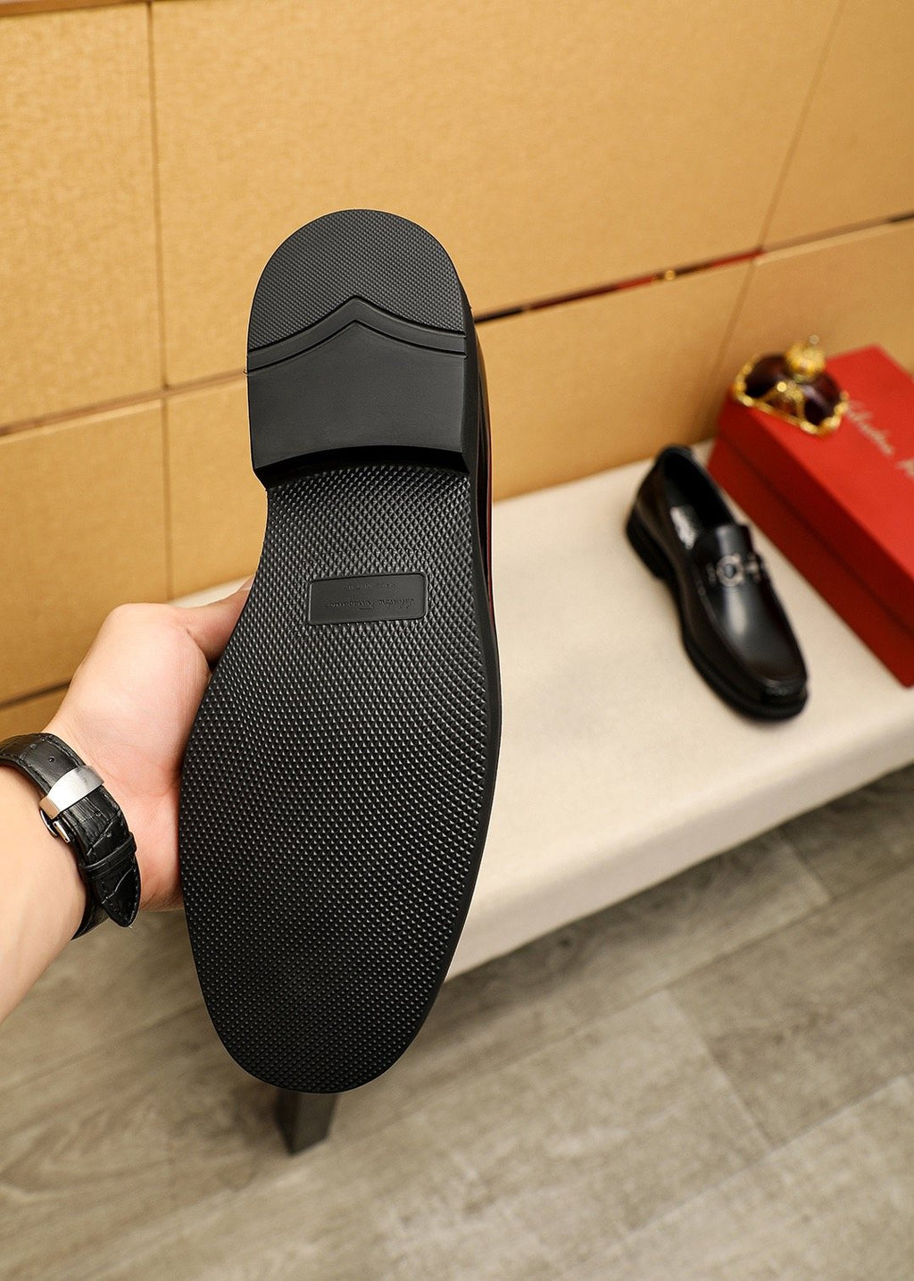 Ferragamo Leather Bit Loafers — hero