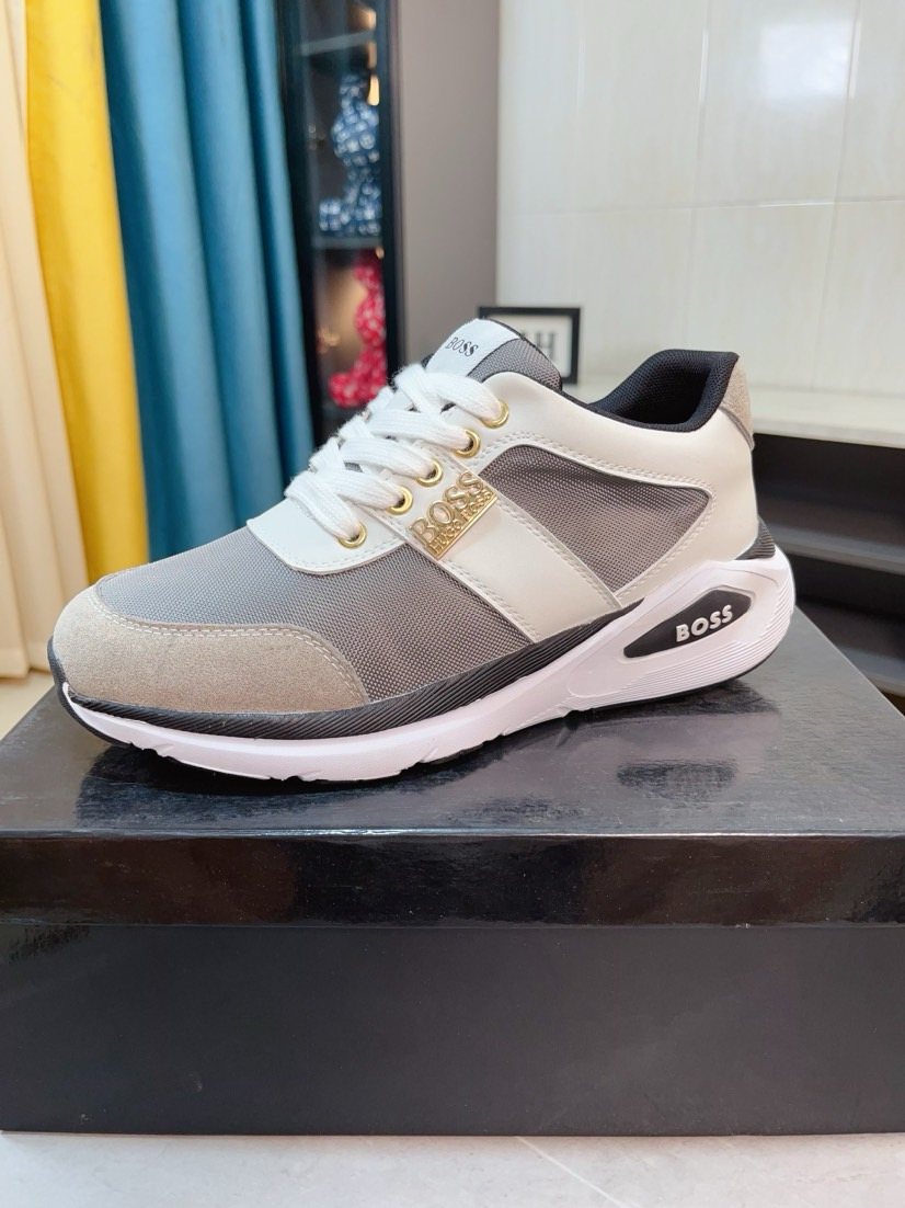 BOSS Low-Top Lace-Up Sneakers — front