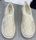 微商相册测试鞋子-Dior Cream Beige Patterned Slip-On Sneakers — hero