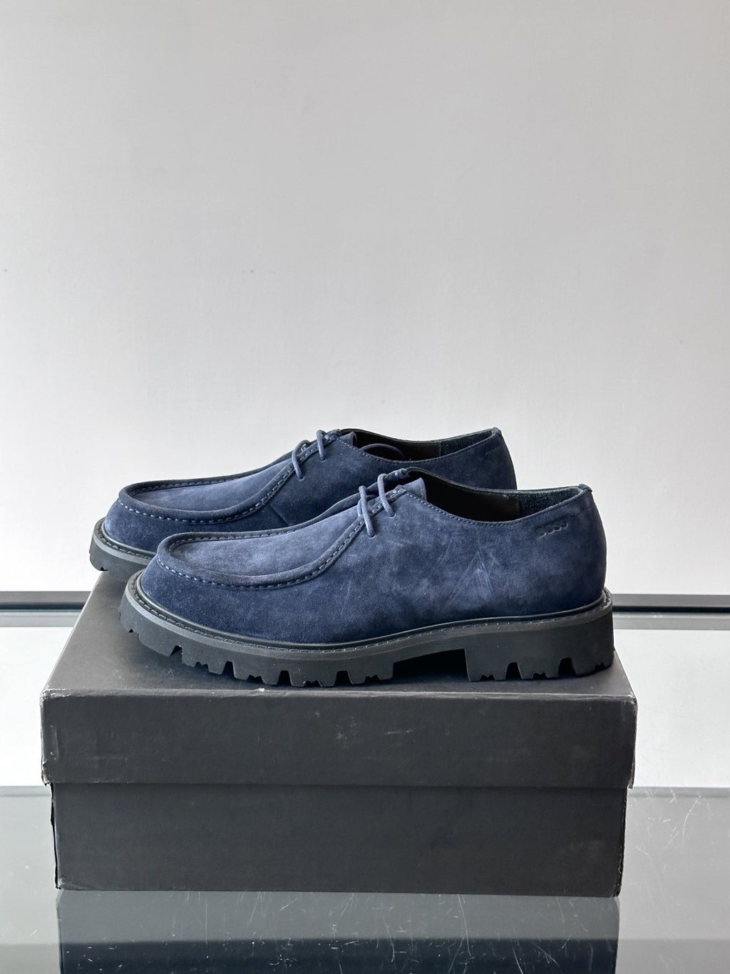 BOSS Suede Lug Sole Derby Shoes — side