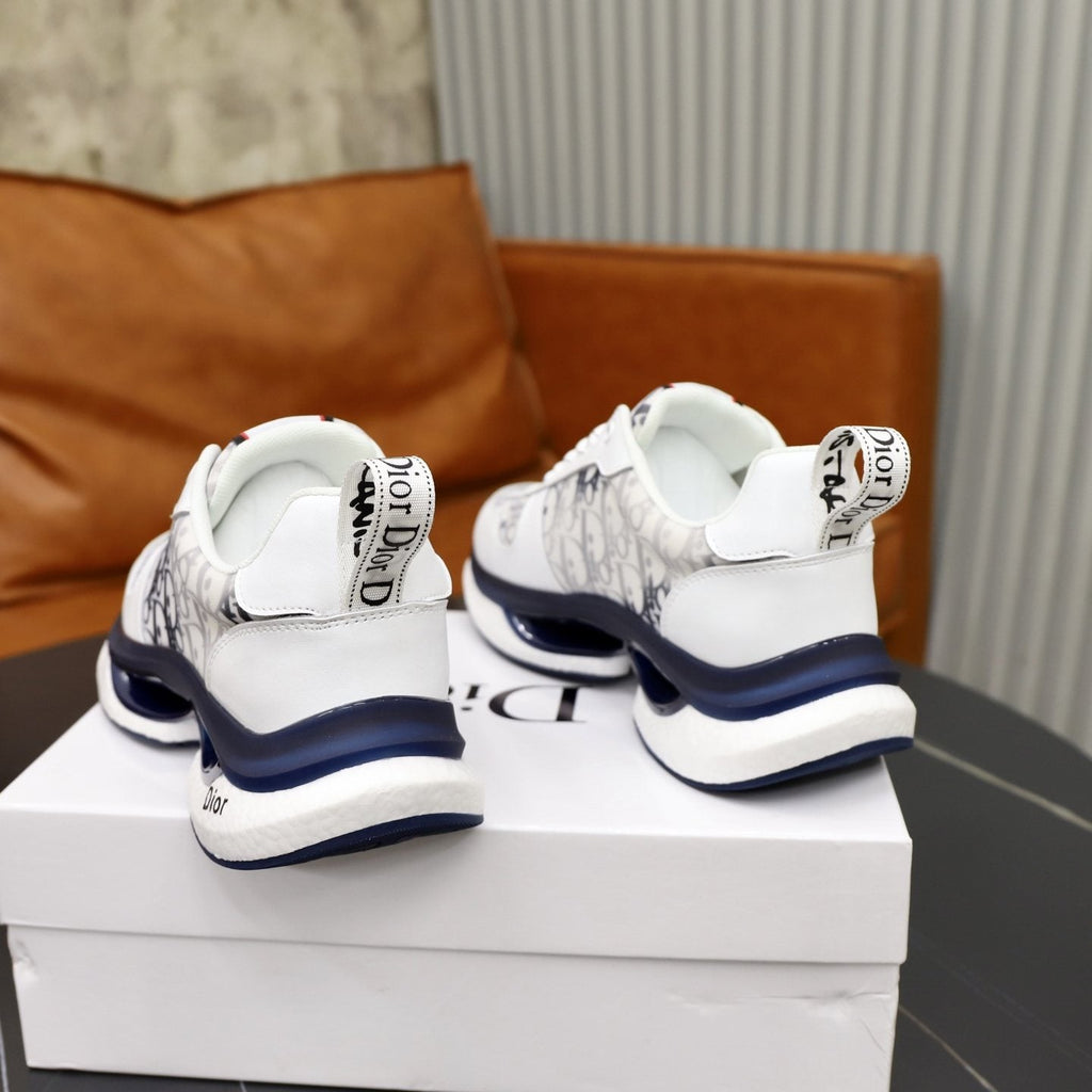 Dior Patterned Lace-Up Sneakers — back