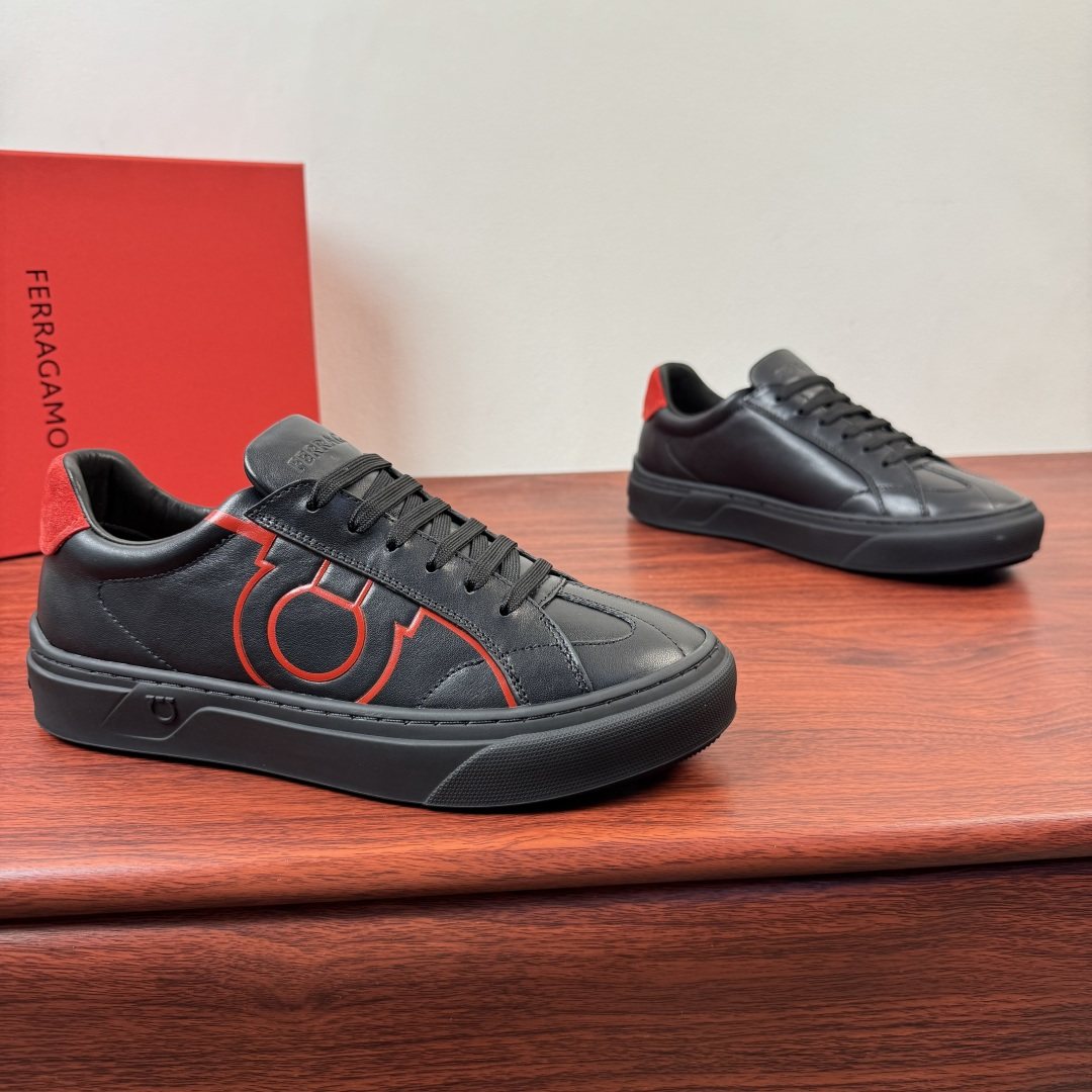 Ferragamo Gancini Low-Top Sneakers — front