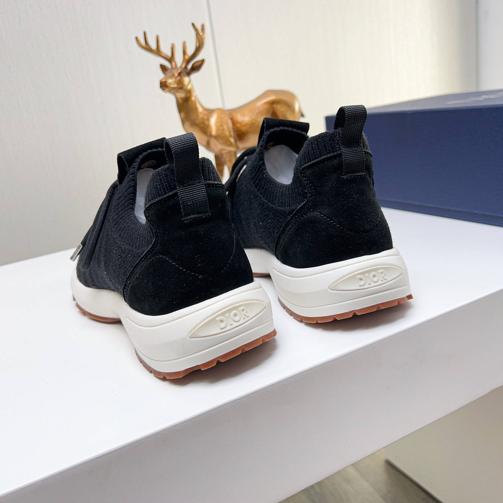 Dior Knit Lace-Up Sneakers — back
