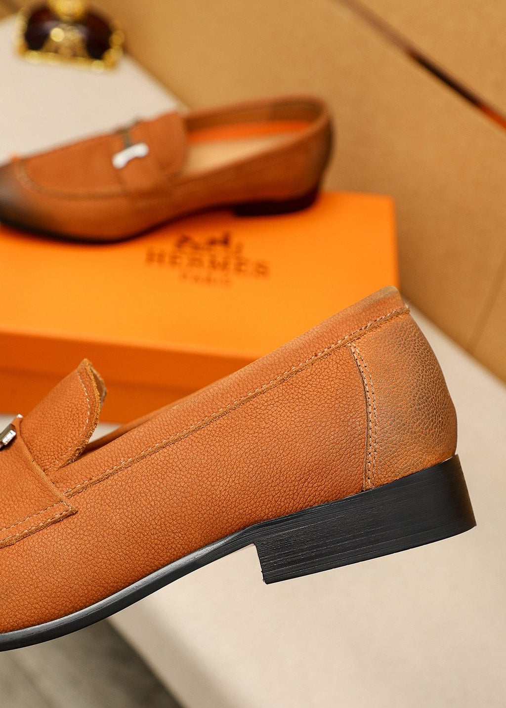 Hermès H-Hardware Loafers — side