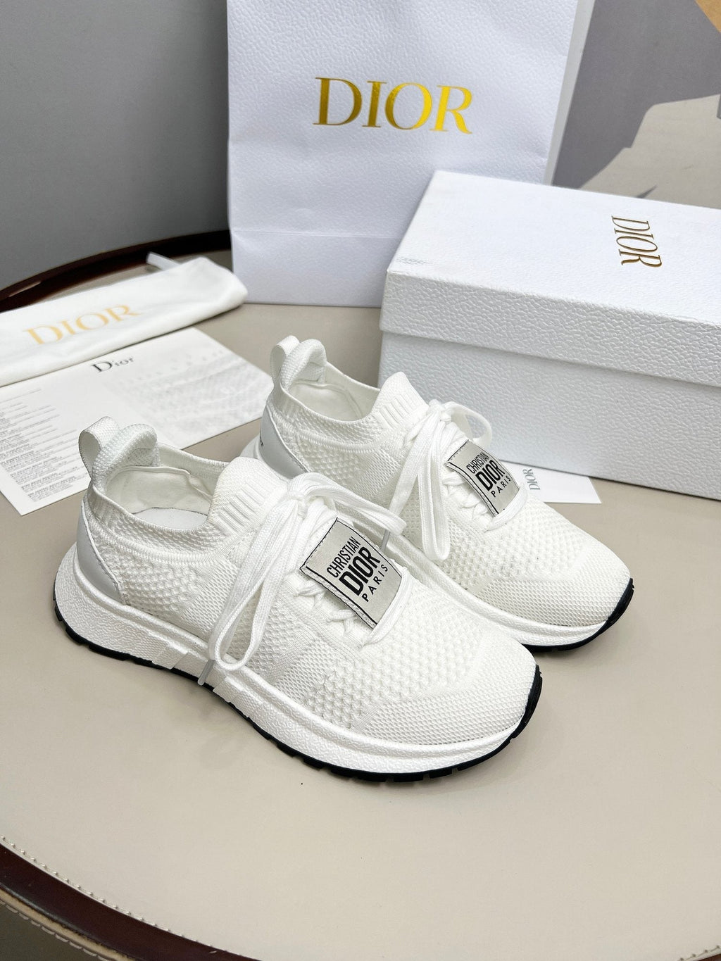 Dior Knit Lace-Up Sneakers — hero