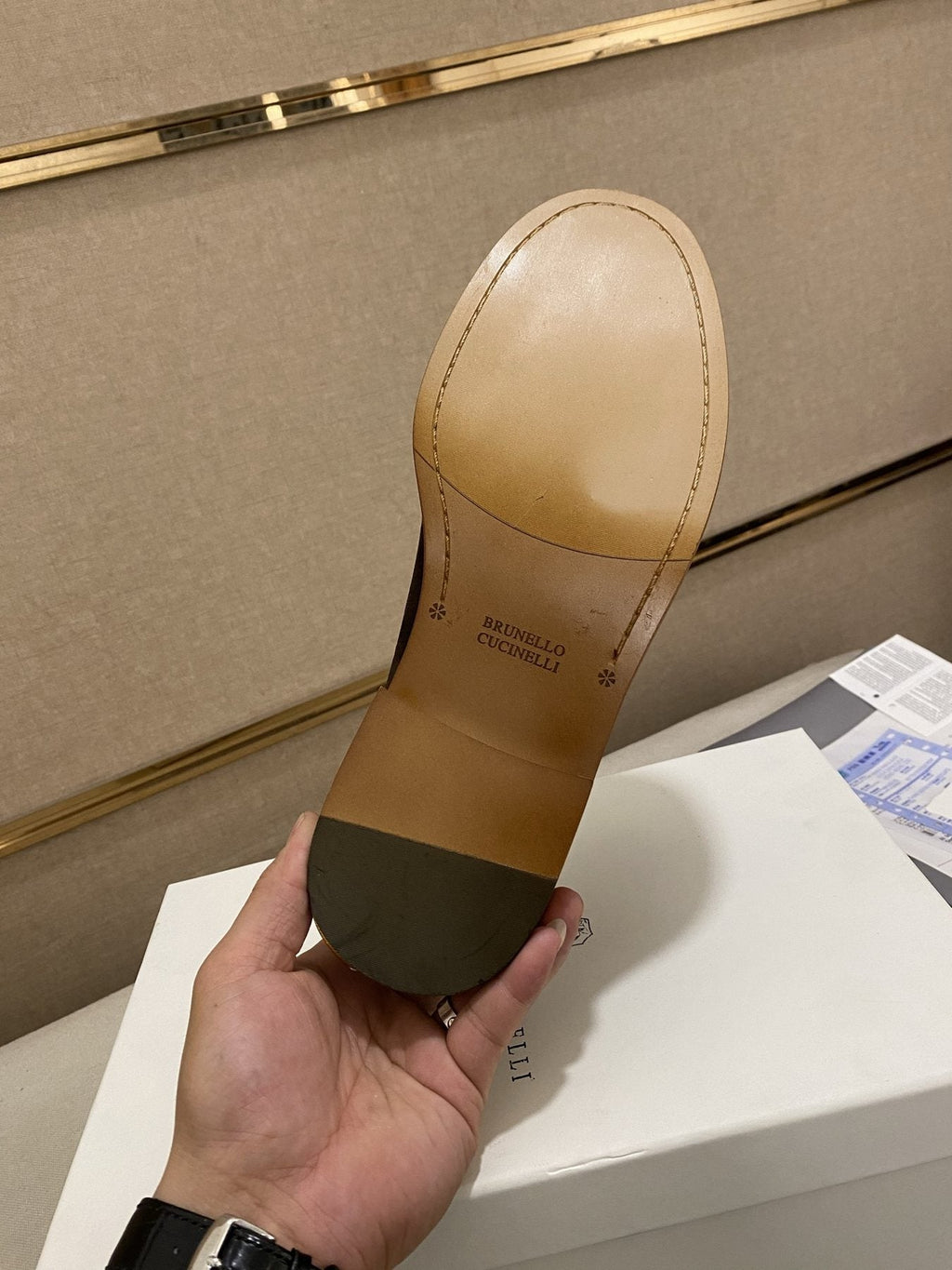 Brunello Cucinelli Suede Tassel Loafers — side