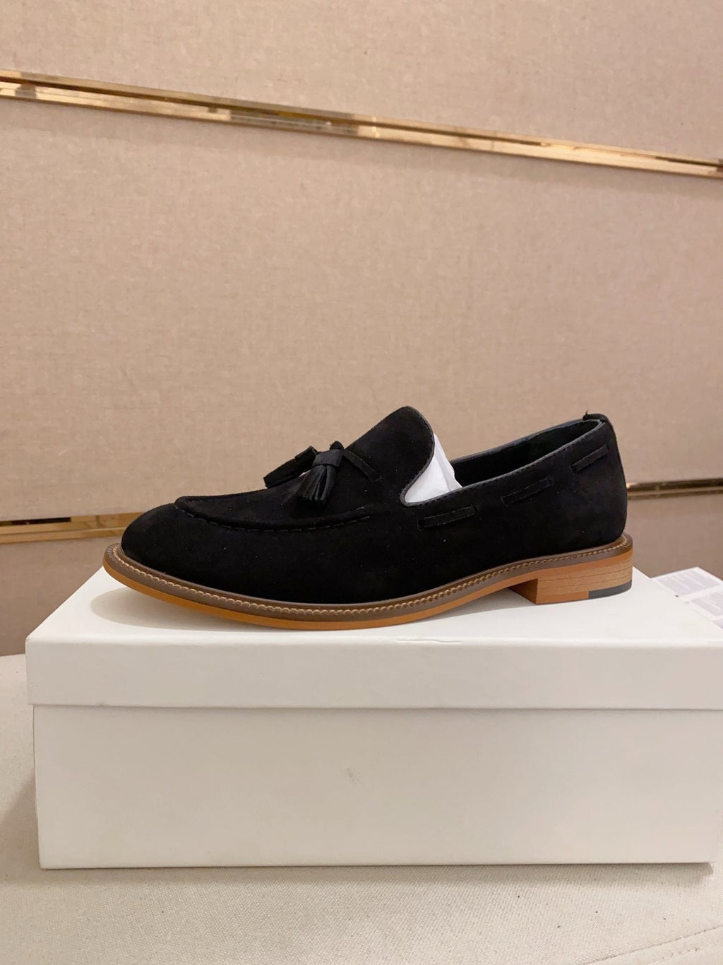 Brunello Cucinelli Suede Tassel Loafers — side