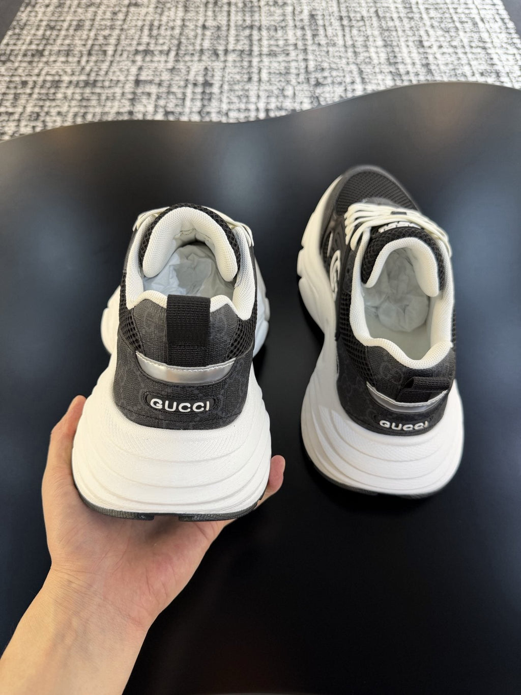 Gucci GG Logo Low-Top Sneakers — back