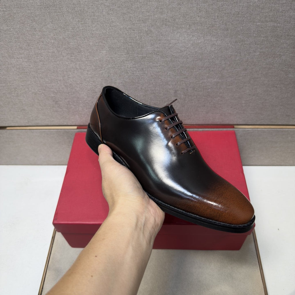 Ferragamo Men's Lace-Up Oxford Shoes — model