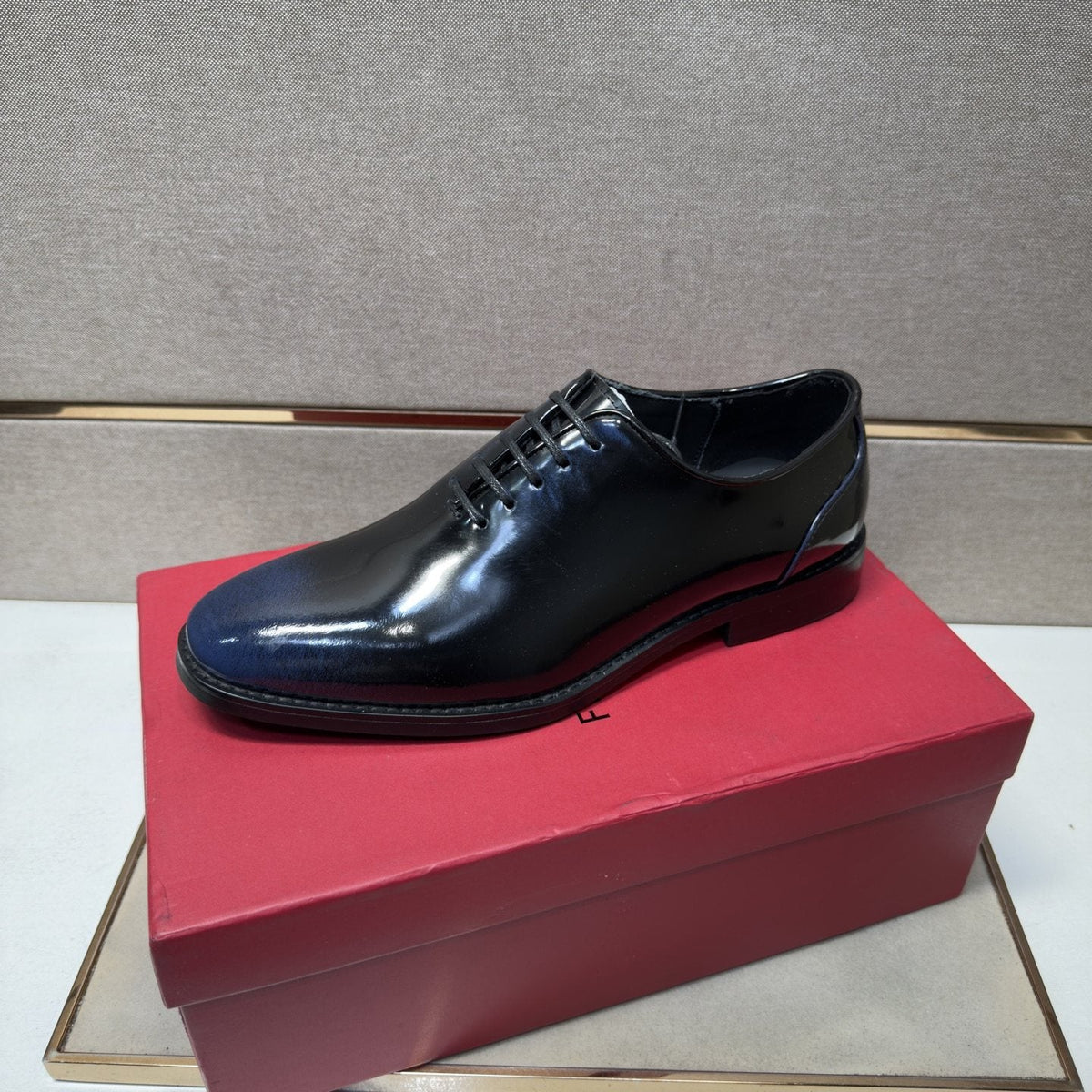 Ferragamo Men's Lace-Up Oxford Shoes — front