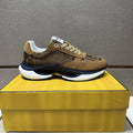 Fendi Monogram Panel Low-Top Sneakers — hero