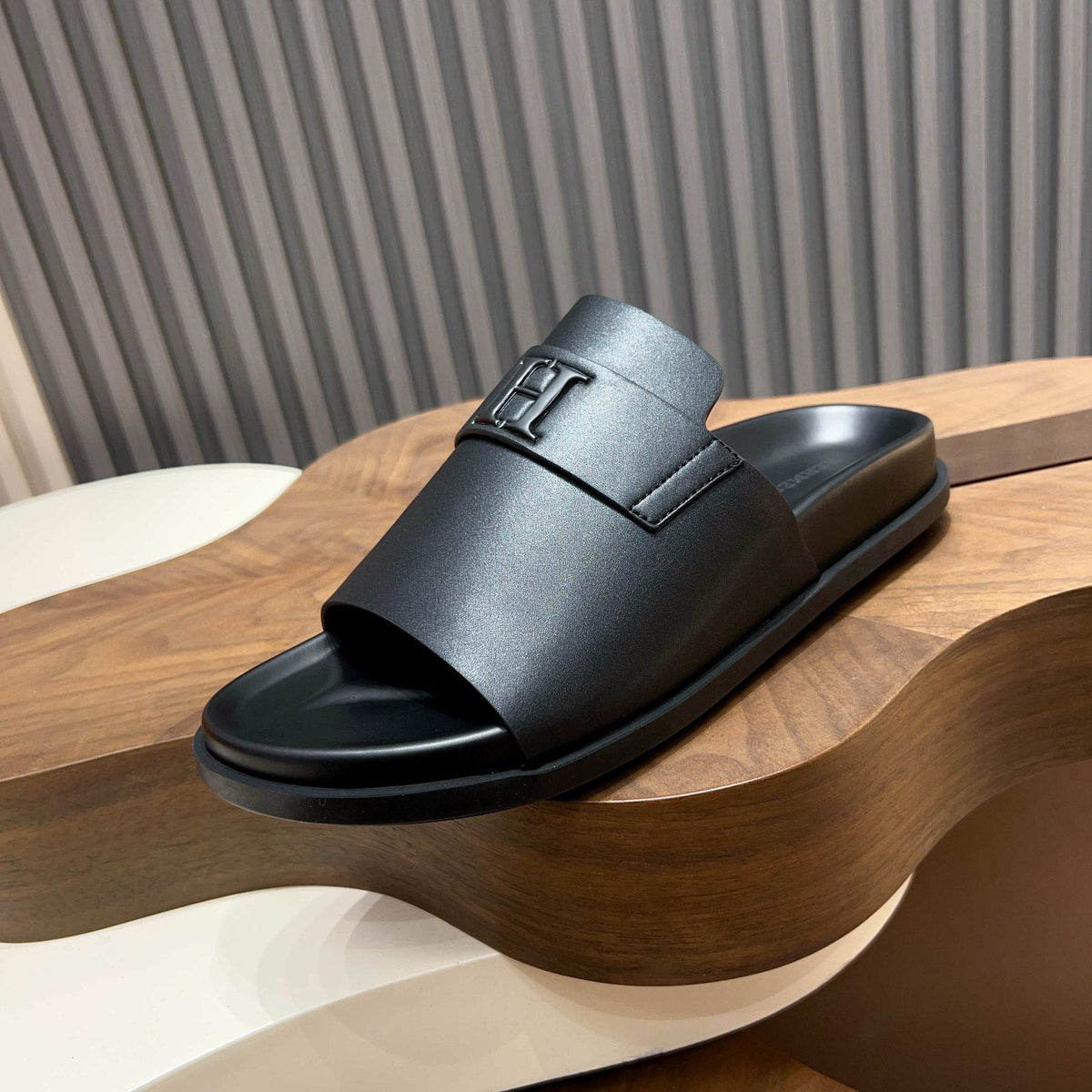 Hermès H Hardware Slide Sandals — side