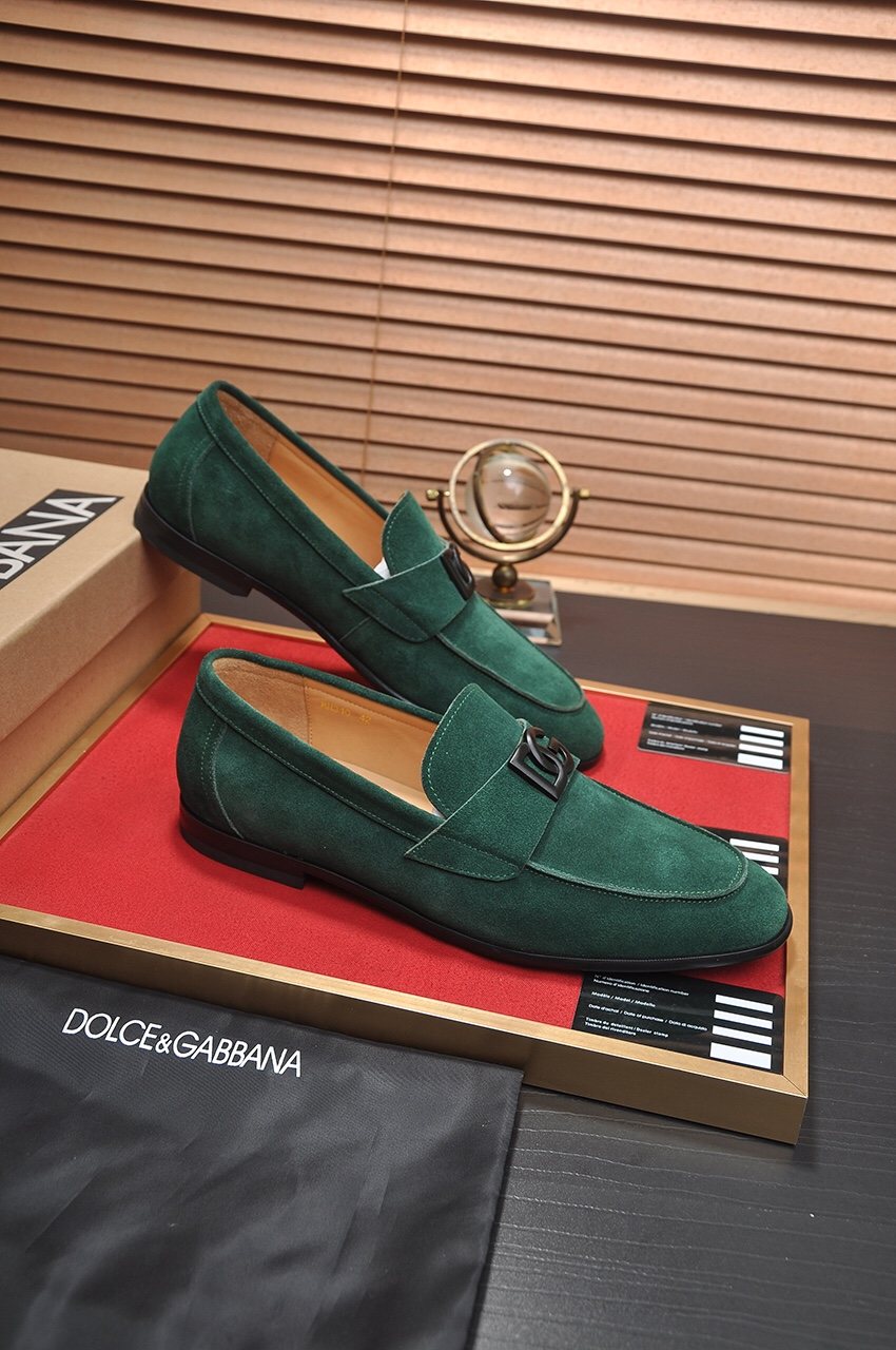 Dolce & Gabbana Bernini Logo Loafers — front