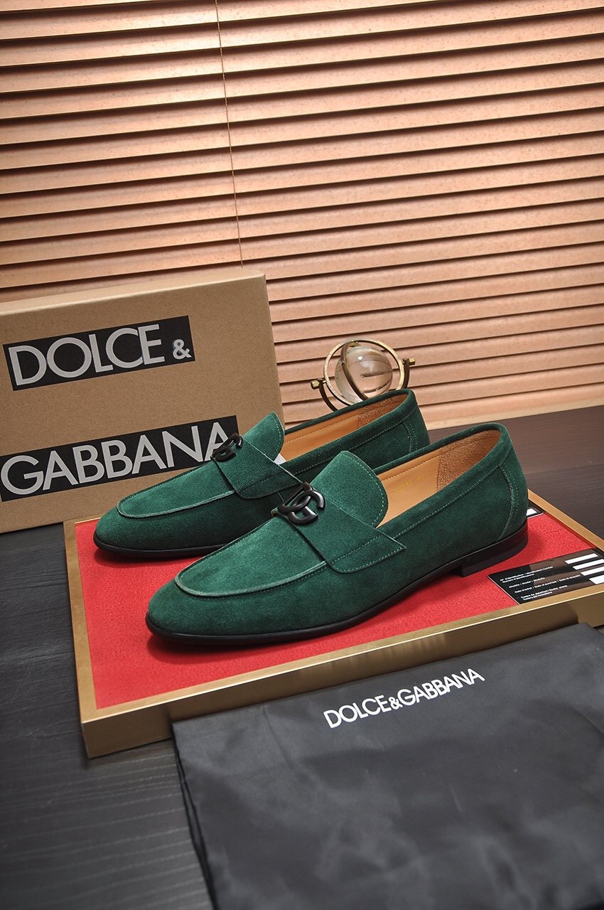 Dolce & Gabbana Bernini Logo Loafers — front
