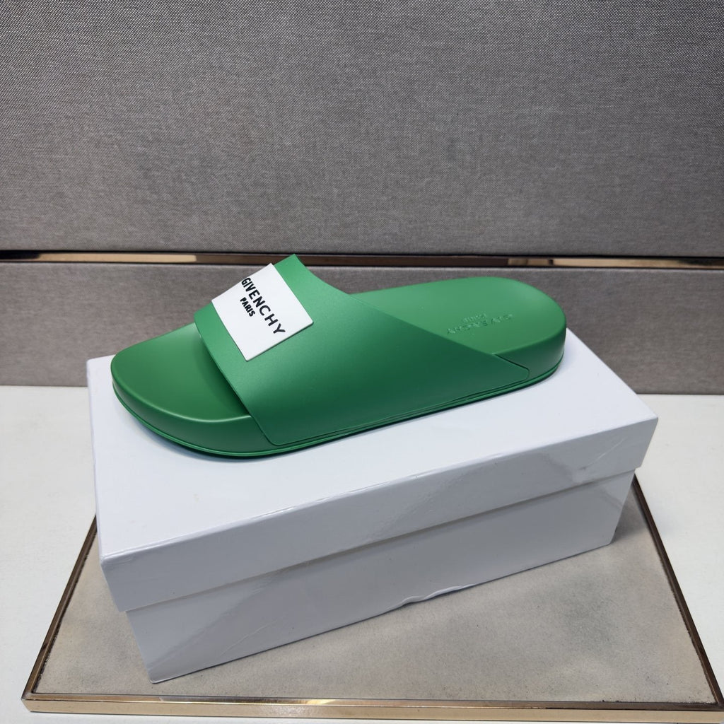 Givenchy Logo Strap Slide Sandals — front
