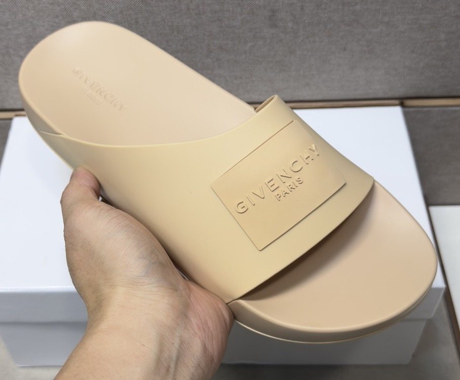 Givenchy Logo Strap Slide Sandals — front