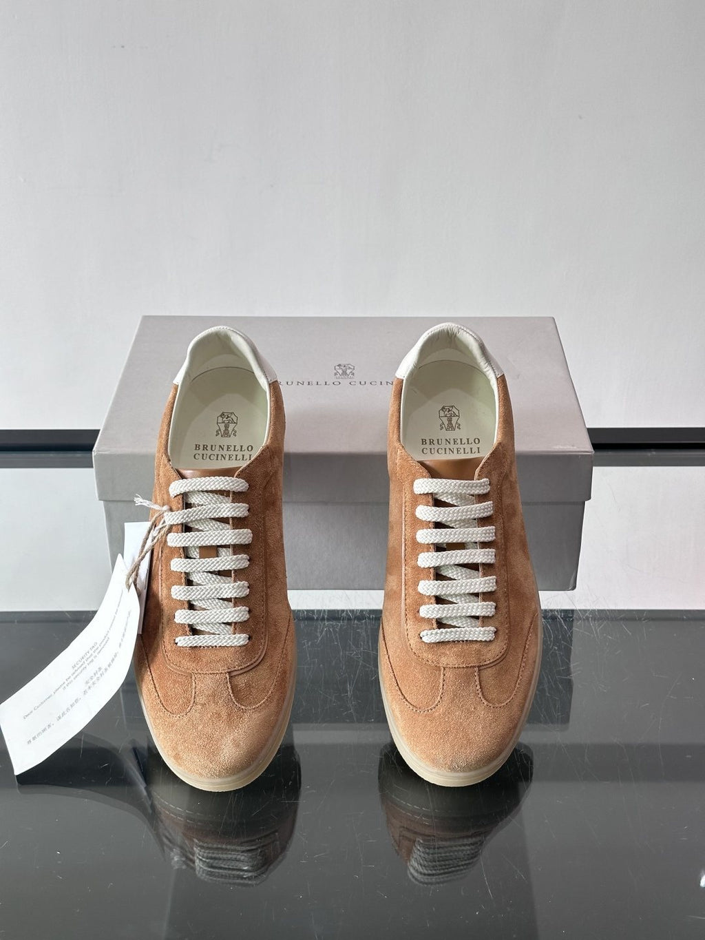 Brunello Cucinelli Lace-Up Low-Top Sneakers — front