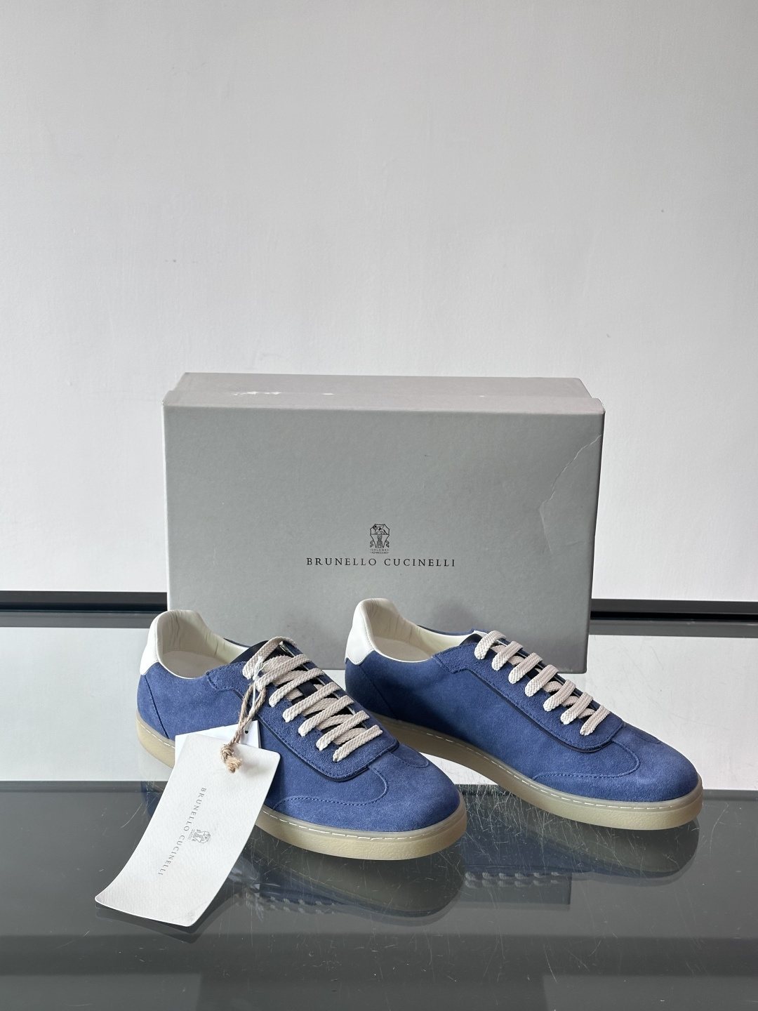 Brunello Cucinelli Lace-Up Low-Top Sneakers — front