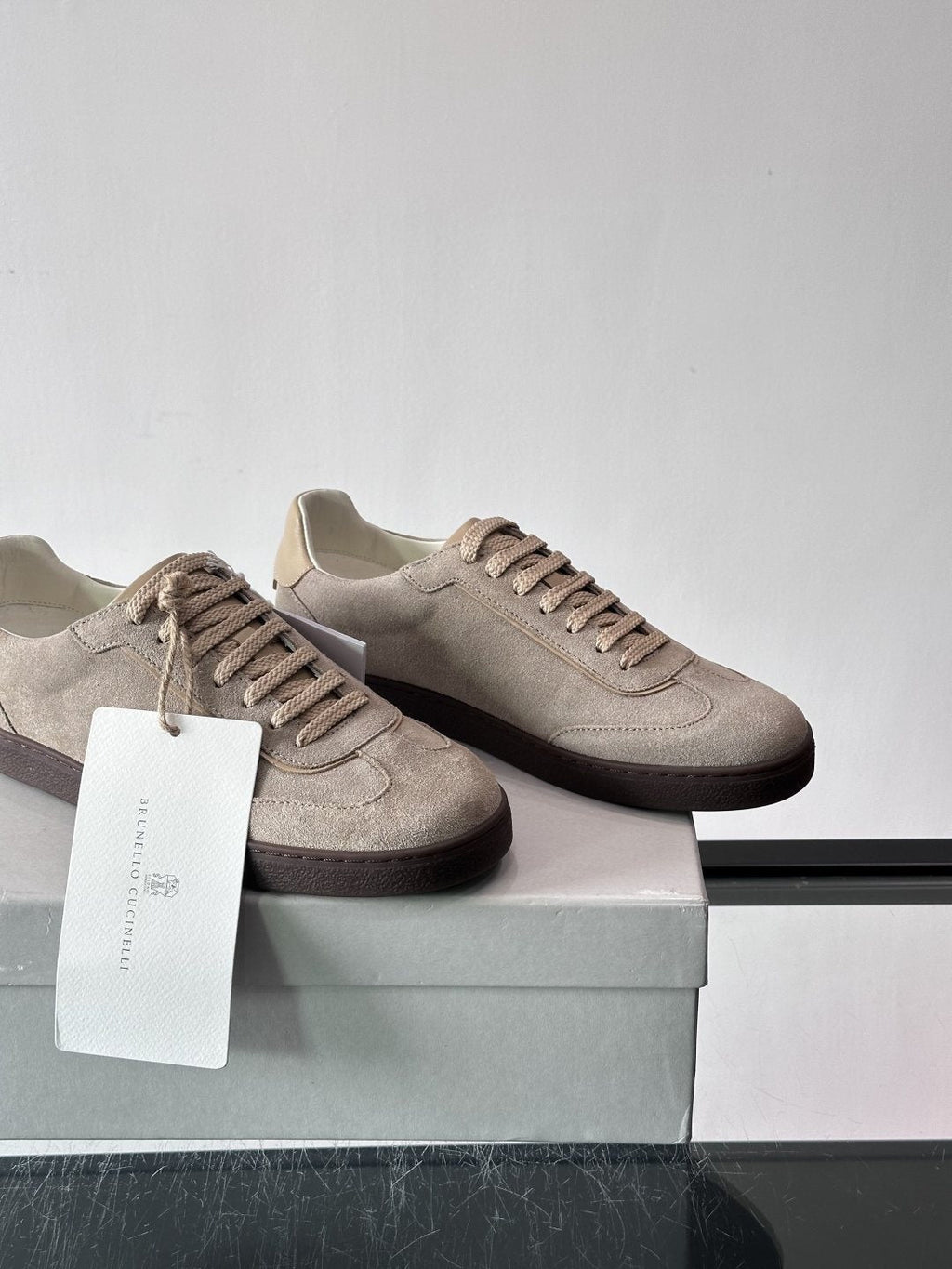 Brunello Cucinelli Lace-Up Low-Top Sneakers — back
