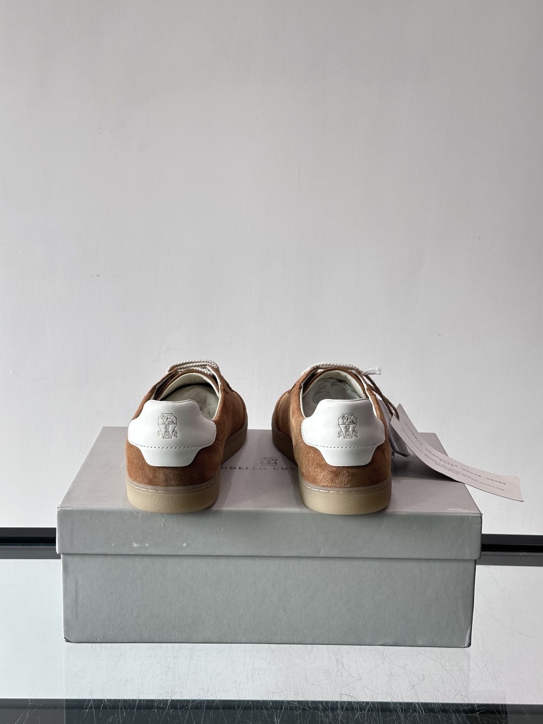 Brunello Cucinelli Lace-Up Low-Top Sneakers — back