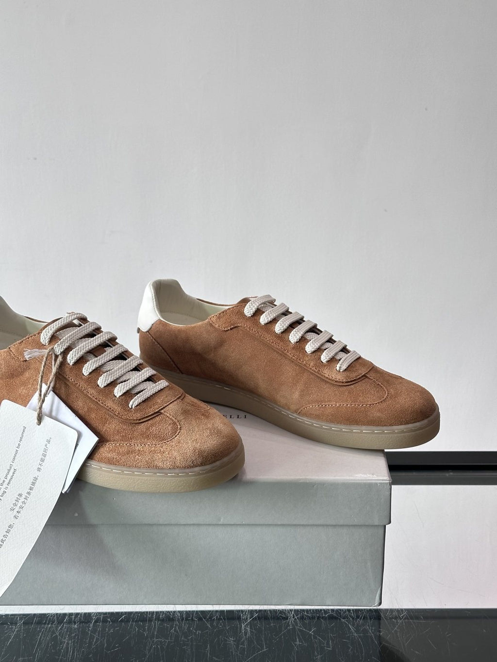 Brunello Cucinelli Lace-Up Low-Top Sneakers — side