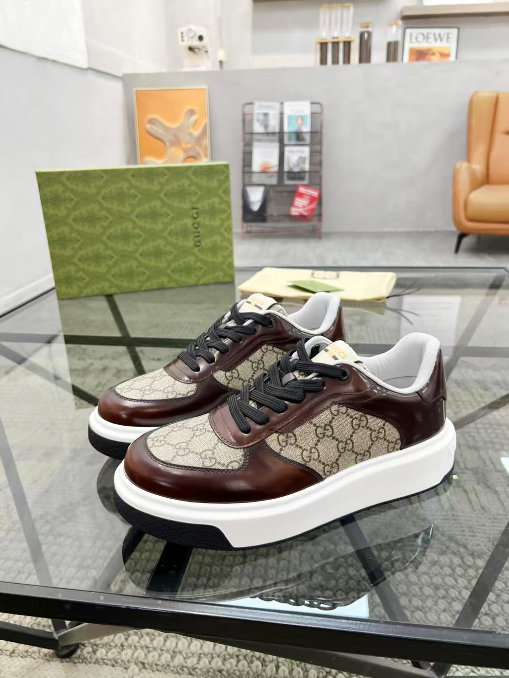 Gucci Platform Low-Top Sneakers — side