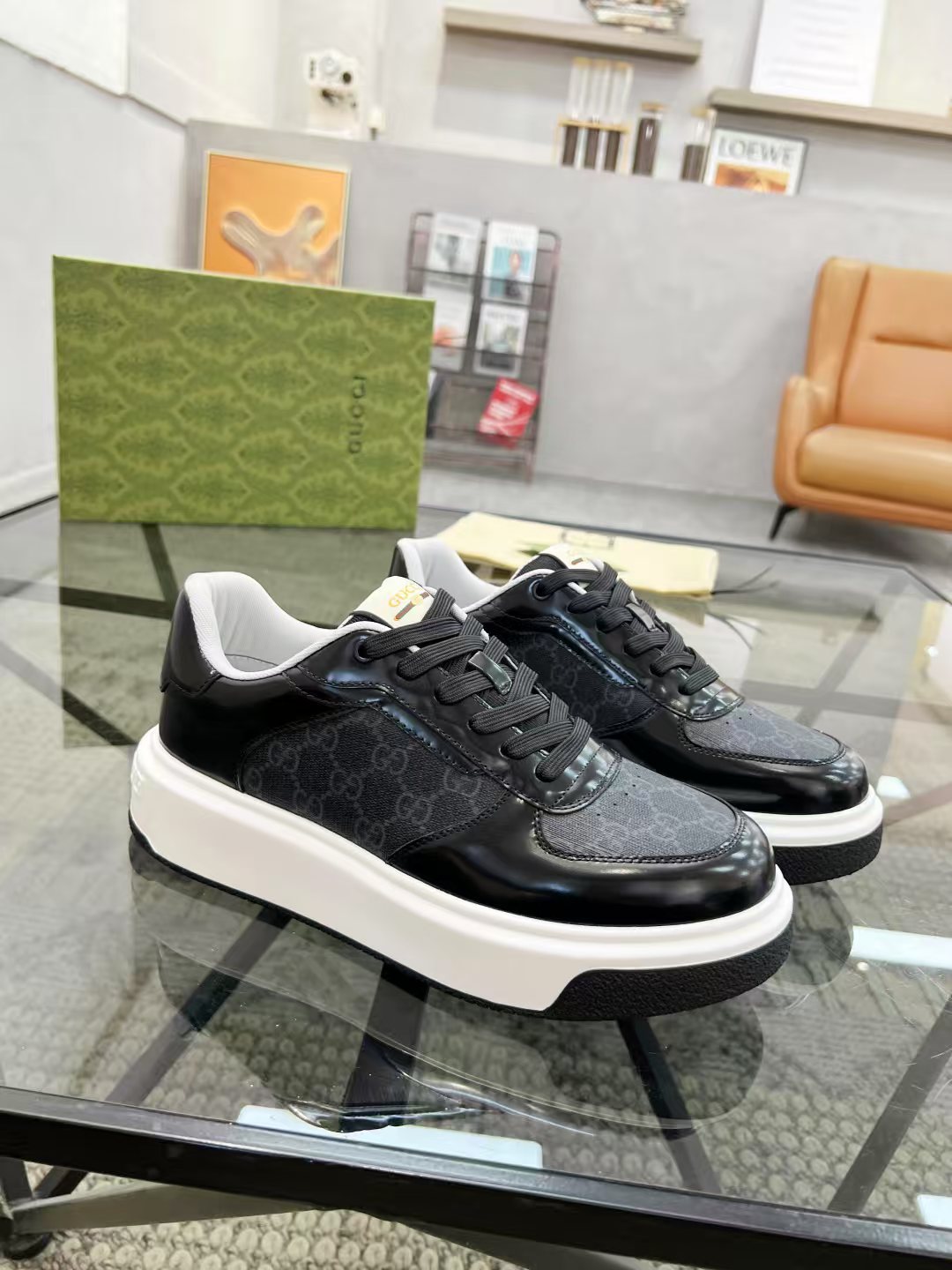 Gucci Platform Low-Top Sneakers — front