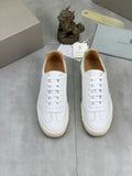 微商相册测试鞋子-Brunello Cucinelli Leather Low-Top Sneakers — front