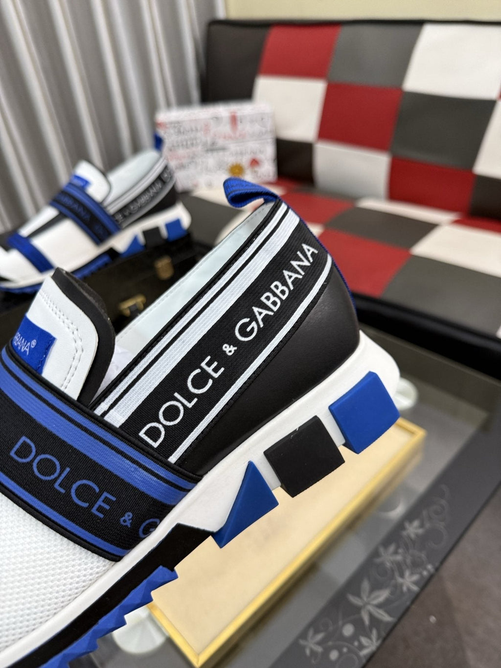 Dolce & Gabbana Blue Strap Sneakers — detail