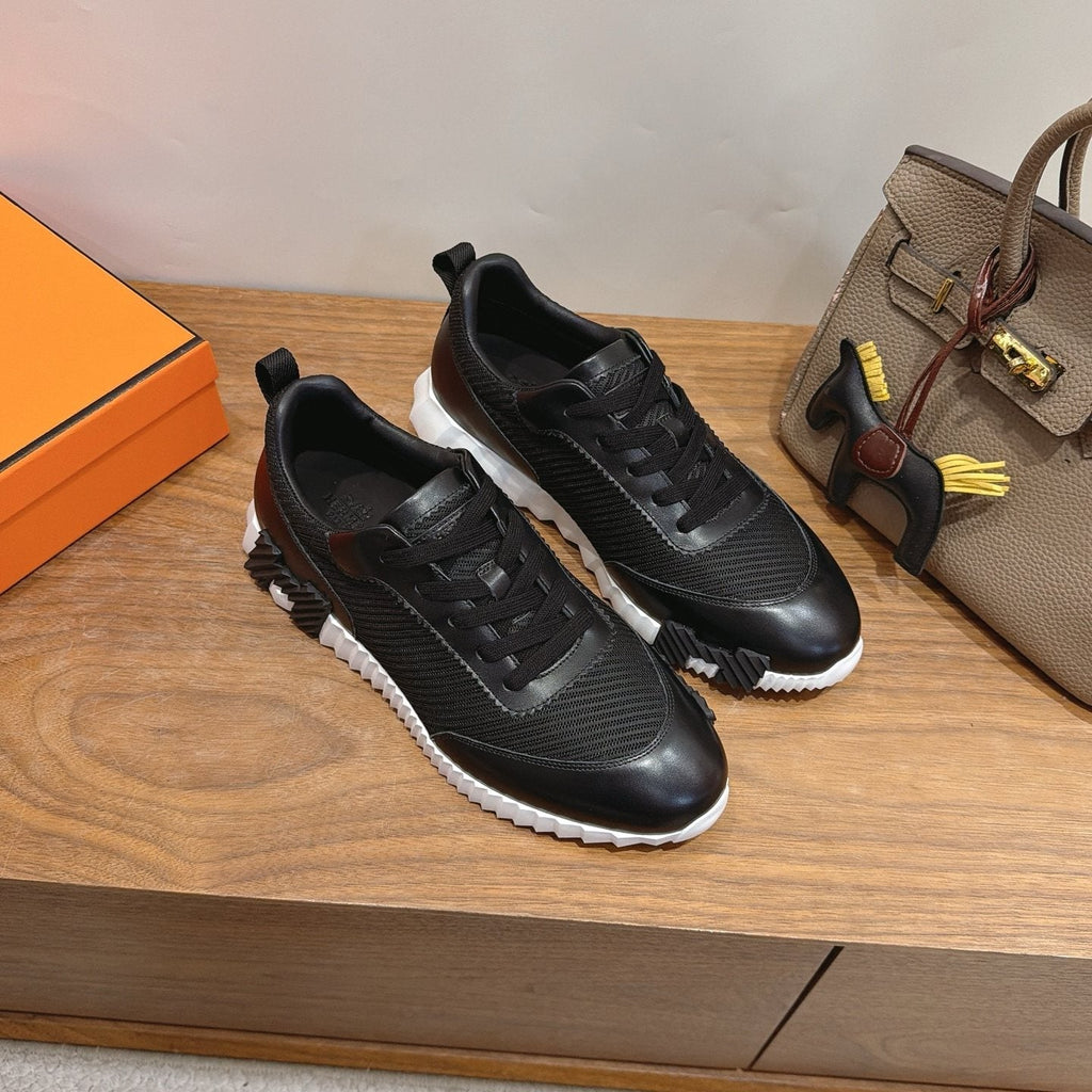 Hermès Lace-Up Sneakers — side