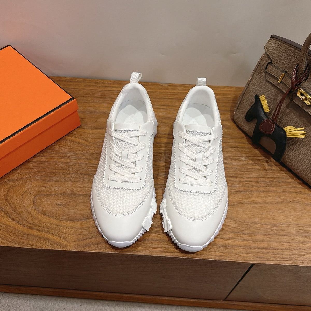 Hermès Lace-Up Sneakers — side